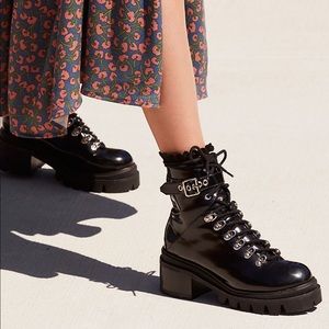 Jeffrey Campbell Check Lace-Up Boot